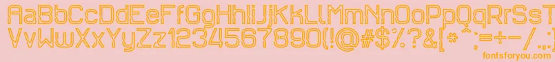 Sportrop Font – Orange Fonts on Pink Background