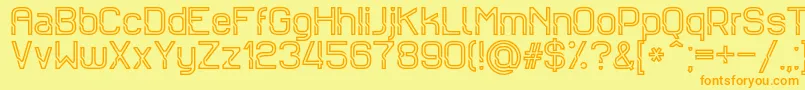 Sportrop Font – Orange Fonts on Yellow Background