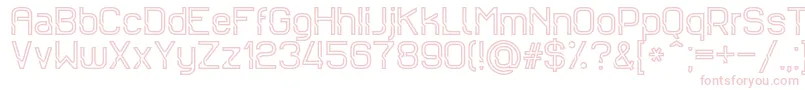 Sportrop-Schriftart – Rosa Schriften auf weißem Hintergrund