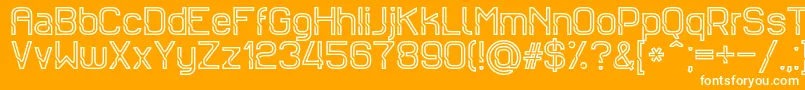 Sportrop Font – White Fonts on Orange Background