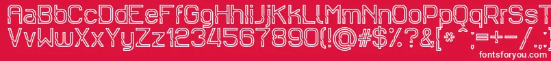 Sportrop Font – White Fonts on Red Background