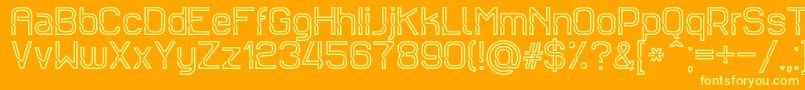Sportrop Font – Yellow Fonts on Orange Background