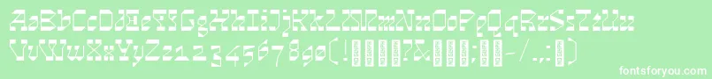 Cosmosskrift Font – White Fonts on Green Background