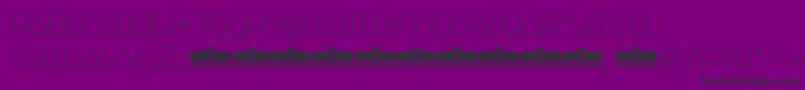 AristaProThinTrial Font – Black Fonts on Purple Background