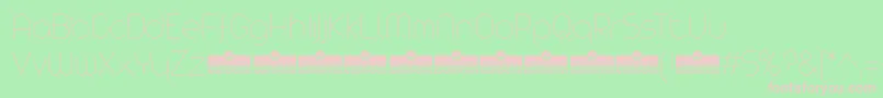 AristaProThinTrial Font – Pink Fonts on Green Background