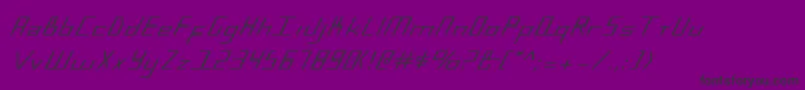 Bluejuly Font – Black Fonts on Purple Background