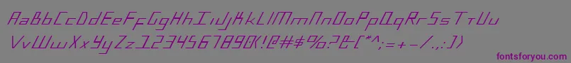 Bluejuly Font – Purple Fonts on Gray Background