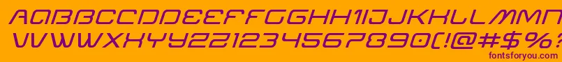 En savoir plus sur la police Miraclemercuryexpandital Police Miraclemercuryexpandital – polices violettes sur fond orange