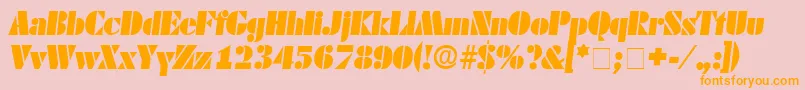 CadoDisplaySsiItalic Font – Orange Fonts on Pink Background