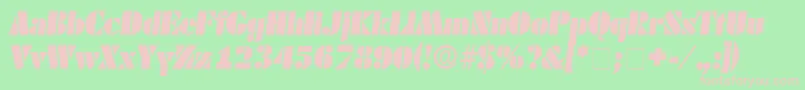 CadoDisplaySsiItalic Font – Pink Fonts on Green Background