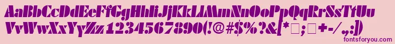 CadoDisplaySsiItalic Font – Purple Fonts on Pink Background