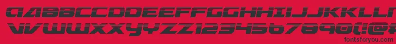 Graymalkincompacthalf Font – Black Fonts on Red Background
