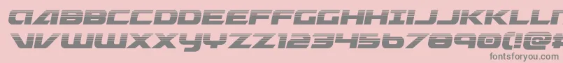 フォントGraymalkincompacthalf – ピンクの背景に灰色の文字