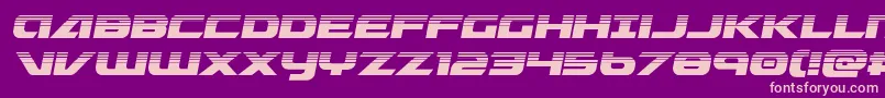 Шрифт Graymalkincompacthalf – розовые шрифты на фиолетовом фоне