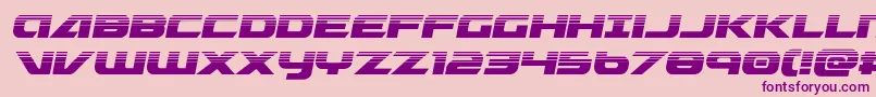 Graymalkincompacthalf-Schriftart – Violette Schriften auf rosa Hintergrund