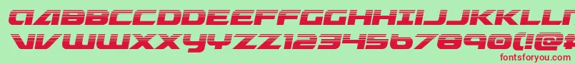 フォントGraymalkincompacthalf – 赤い文字の緑の背景