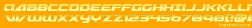 フォントGraymalkincompacthalf – オレンジの背景に黄色の文字