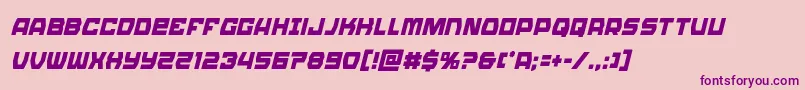 Olympiccarriercondital Font – Purple Fonts on Pink Background