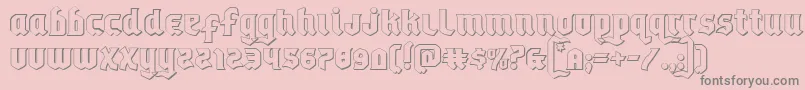 Empirecrown3D Font – Gray Fonts on Pink Background