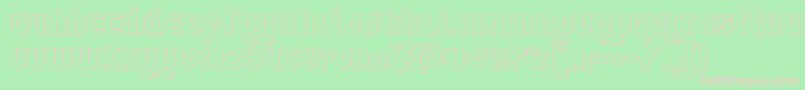 Empirecrown3D Font – Pink Fonts on Green Background