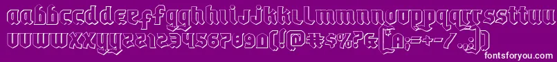 Empirecrown3D Font – White Fonts on Purple Background