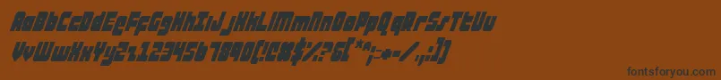 More about AlphaTaurusConditalic Font AlphaTaurusConditalic Font – Black Fonts on Brown Background