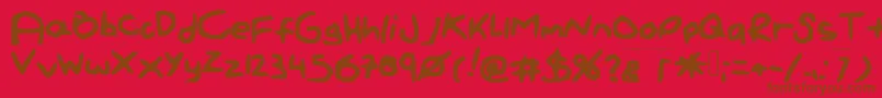 Подробнее о шрифте Paintletters Шрифт Paintletters – коричневые шрифты на красном фоне