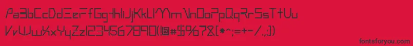 Rsandromeda Font – Black Fonts on Red Background