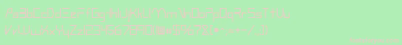 Rsandromeda Font – Pink Fonts on Green Background