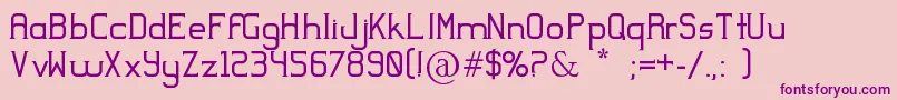 Yodeb Font – Purple Fonts on Pink Background