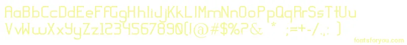 Więcej informacji o czcionce Yodeb Czcionka Yodeb – żółte czcionki