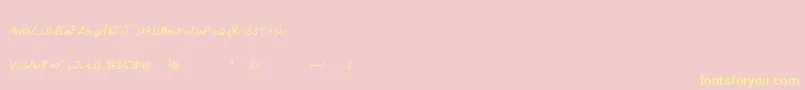Jhand Font – Yellow Fonts on Pink Background