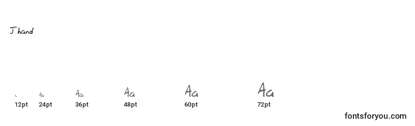 Jhand Font Sizes