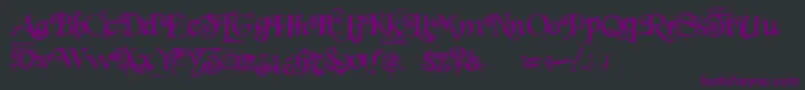 BeyondWonderland Font – Purple Fonts on Black Background