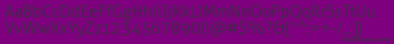 AllerLight Font – Black Fonts on Purple Background