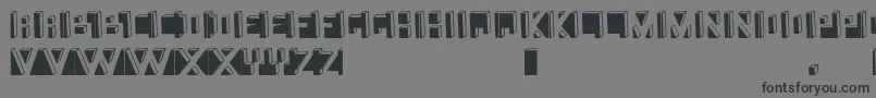 フォントNamafont – 黒い文字の灰色の背景