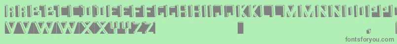 Namafont Font – Gray Fonts on Green Background