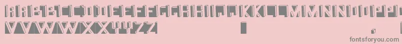 Namafont Font – Gray Fonts on Pink Background