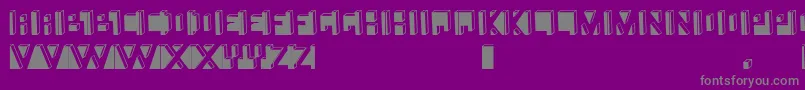Namafont-Schriftart – Graue Schriften auf violettem Hintergrund
