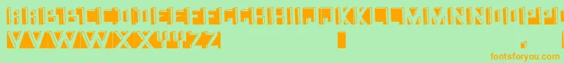Namafont Font – Orange Fonts on Green Background