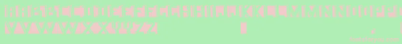 Namafont Font – Pink Fonts on Green Background