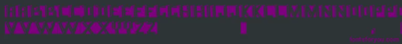 Namafont-Schriftart – Violette Schriften auf schwarzem Hintergrund