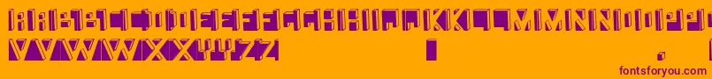 Шрифт Namafont – фиолетовые шрифты на оранжевом фоне