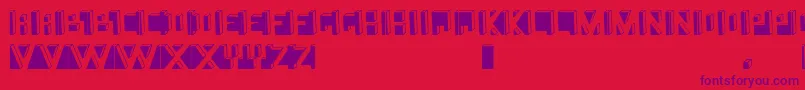 Namafont Font – Purple Fonts on Red Background
