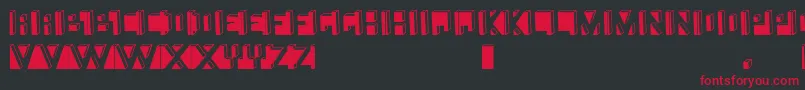 Namafont Font – Red Fonts on Black Background