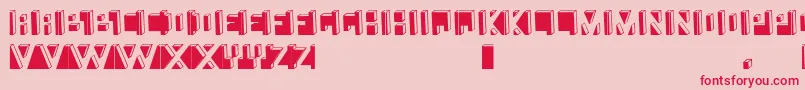 Namafont Font – Red Fonts on Pink Background