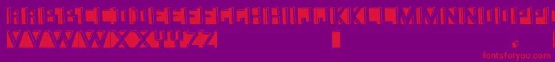 Namafont Font – Red Fonts on Purple Background