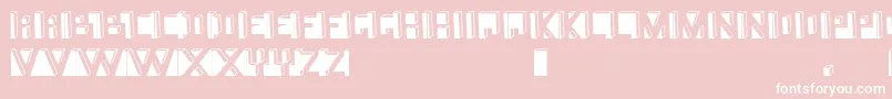 Namafont Font – White Fonts on Pink Background