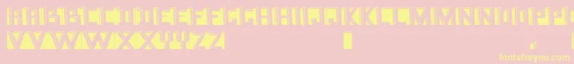 Namafont Font – Yellow Fonts on Pink Background