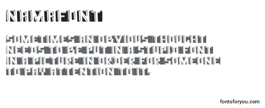 Шрифт Namafont